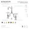 Kingston Brass Bridge Bathroom Faucet with Brass PopUp, Matte Black KS7970TX - alternate 4